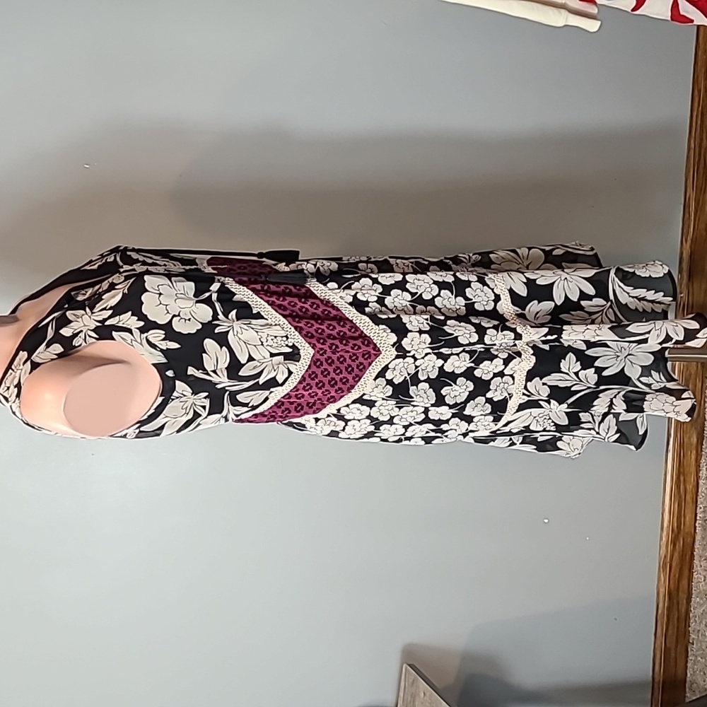 Vintage Midi Slip Dress Size Small Lace Y2K Whimsigoth Cottage Girl 1920s Flowy‎ - Picture 5 of 8